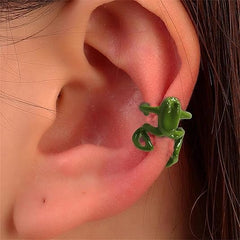 Cute Frog Ear Clips for Women Vintage Frogs Shaped Jewelry Earrings Unique Trendy