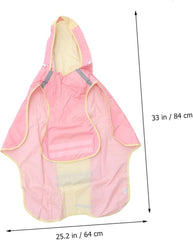 1pc Dog Cloak with Reflective Strips for Medium and Large Breeds Stylish Raincoat for Pets Lightweight and for Outdoor Adventures for Rainy Days