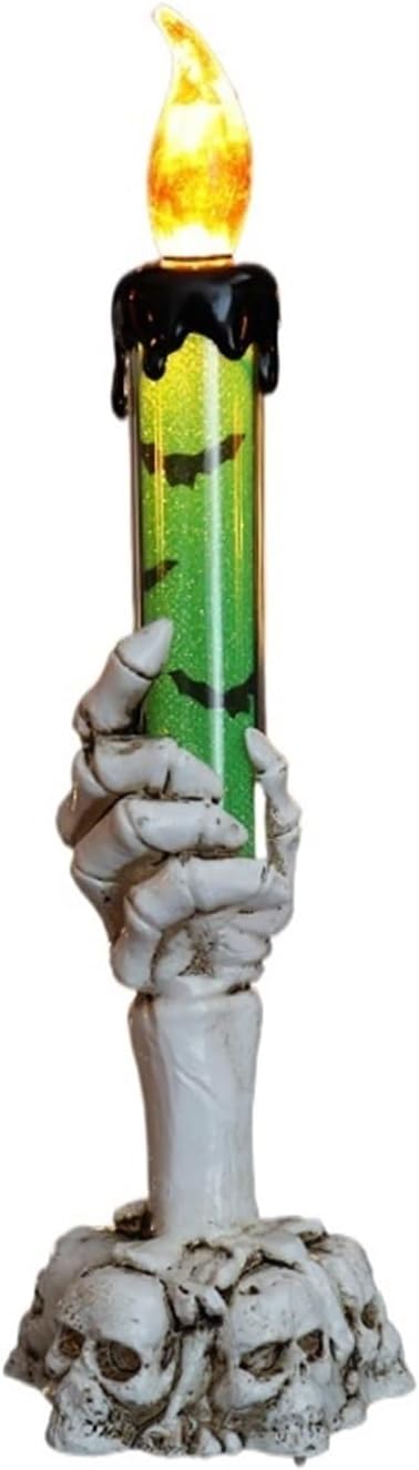 Halloween Candle Lamp, Candle Stand Lamp, Halloween Decoration Props, Skull Hand Lamp, Halloween Ghost Hand Lamp, Creative Ornaments Lightweight(6)