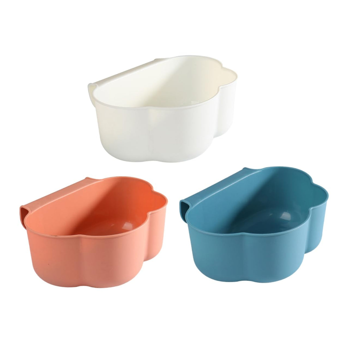 3pcs Kitchen Cabinet Hanging Trash Can Compact Garbage Bin for Food Waste Reusable Container Modern Design for Cabinet Doors Pantry and Car