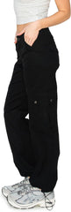 Cali1850 Women's Comfortable Casual Low Rise Relaxed Fit Daily Low Rise Relaxed Fit Cargo Pants