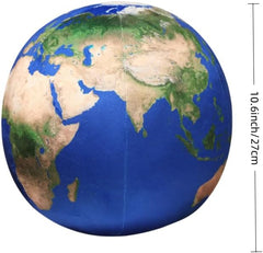 10.6“ Planet Plush Soft Planet Plush Plush Pillow Toys Stuffed 3D Moon,Earth,Sun Plushie Doll Cute Solar System Planet Toy Gifts for Kids and Bedroom Sofa Home Decor (Earth)