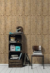 DecoWorld 2, Natural Brown Wallpaper Sample, Modern Wall Decor Accent
