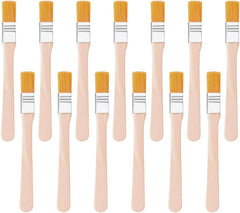 GSHLLO 20 Pcs Small Nylon Paint Brushes Wood Handle Touch Up Brushes Soft Bristle Cabinet Brushes Trim Painting Brushes Household Wall Brushes with Wooden Handle