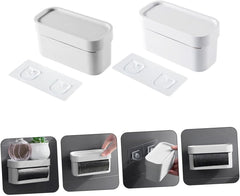 2pcs Wall-mounted Trash Bag Organizers Bag Storage Easy Install Space-saver