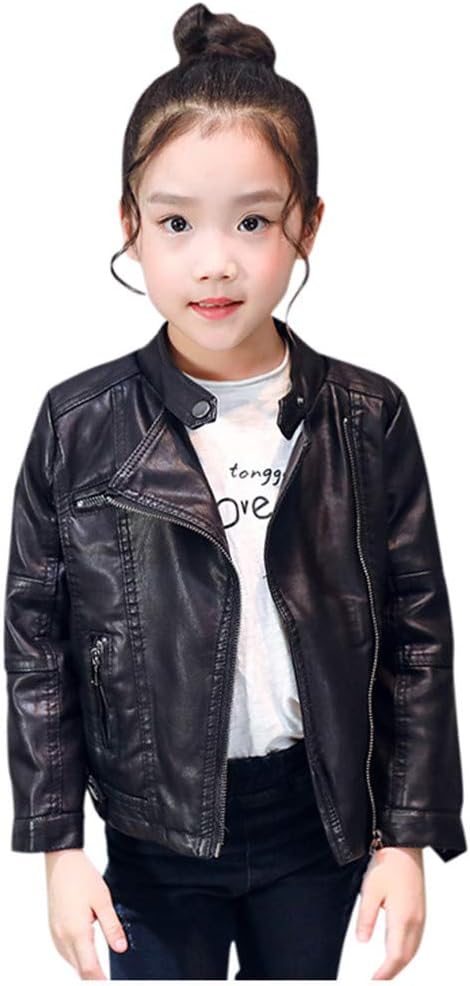 sfdgfhyf Autumn Girl Winter Jacket Clothes Boy Kids Baby Outerwear Cool Leather Coat Girls Coat&jacket Children Jacket