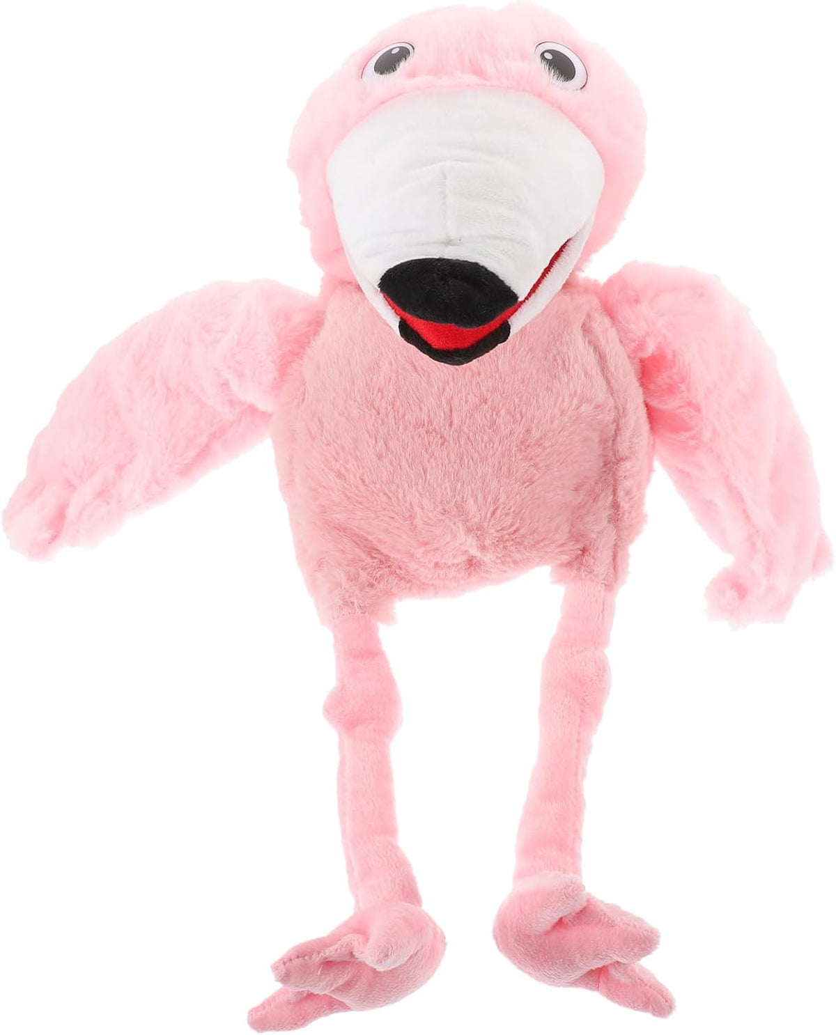 LUOZZY Plush Flamingo Hand Puppet Stuffed Animals Hand Puppets for Storytelling Imaginative Pretend Play Party Supplies for Kids