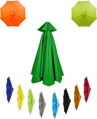 Umbrella Replacement Canopy with 6 Ribs Outdoor Patio Replacement Canopy Cover 6.6ft 8.9ft 9.8ft Umbrella Replacement Top for Garden Market (Canopy Only)