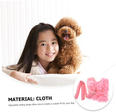 Flower Traction Harness for Small Dogs Breathable Pet Harness Dog Traction Rope Random Color