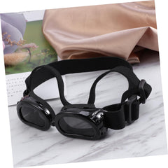 2pcs Dog Sunglasses Strap Uv for Small Pets Eye Wear for Dogs and Cats Black