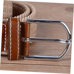 Braid Belt Men's Belt Elastic Braided Belt for Women Elastic Braided Belt Men Black