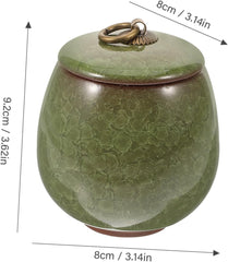 TOYANDONA Ceramic Pet Urn for Ashes Cinerary Casket Memorial Container Keepsake for Cremation for Preserving Pet Remains and Memories