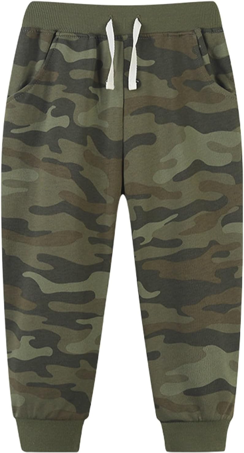 Boys Girls Camouflage Sweatpants Baggy Cam𝐨 Jogger Pants with 𝐃rawstring Causal Elastic Waist Athletic Pants