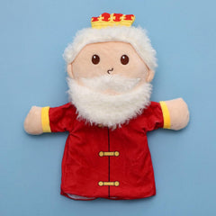 Castle Hand Puppets Fairy Tales Queen & King, Princess & Prince, Elf & Witch Plush Toys Role-Play Toy Puppets for Kids Storytelling Imaginative Pretend Play Teaching Preschool(Prince)