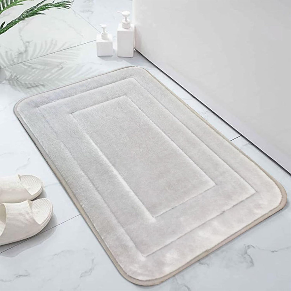 Bathroom Mat Door Mat Shower Rug Soft and Absorbent Non Slip Multi Purpose Bath Mat Rug Bathroom Floor Mat Pad Tub Mat Carpet for Bathroom, Shower, and Tub