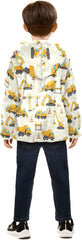 CHIFIGNO Cute Construction Vehicles Cranes Toddler Snow Jacket Soft Fall Jacket for Boy 3T