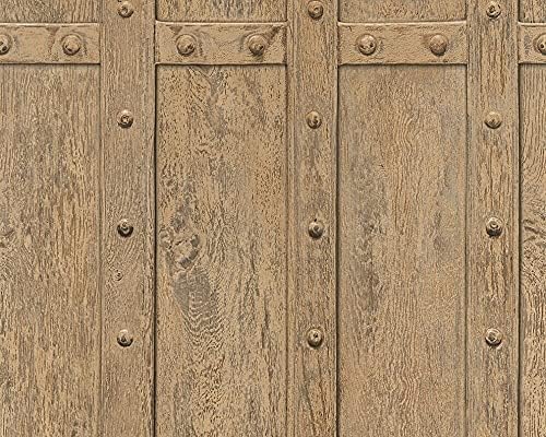 DecoWorld 2, Natural Brown Wallpaper Sample, Modern Wall Decor Accent