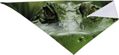 Gator Lurking Green Dog Bandana Pet Scarf Accessories for Small Medium Dogs Cats Photo Prop, Triangle Pet Bandanas Adjustable Puppy Bib Washable Dog Kerchief Puppy Neckerchief