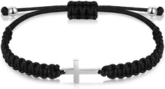 Cross Friendship Bracelet Adjustable Braided Rope Jesus Christian Cross Bracelets Couple String Lucky Strand Wristband