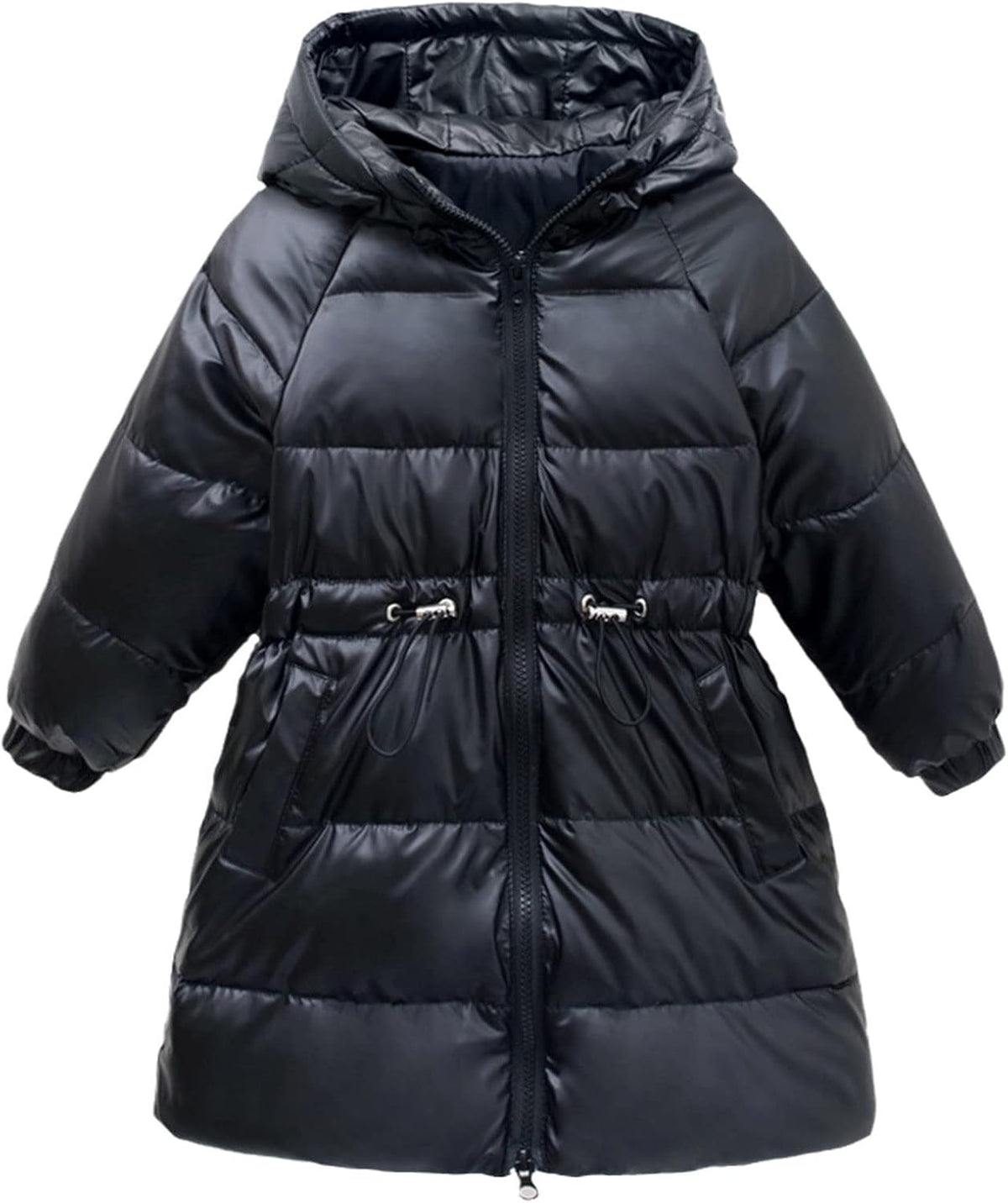 Yiqinyuan Fashion Children Long Jacket Outerwear Boy and Girl Autumn Warm Down Hooded Coat Teenage Parka Kids Winter Jacket