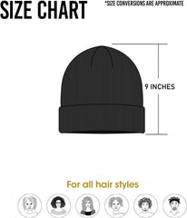 Men Women Plain Color Rib Knitted Beanie Winter Hat Warm Stretchable