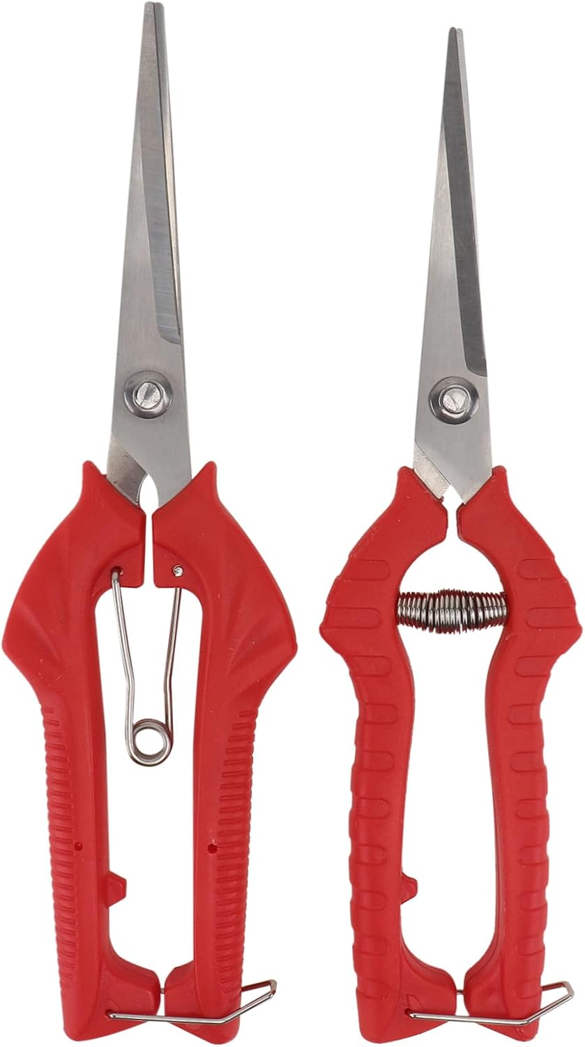 2pcs Pruning Shears Plant Clippers Garden Pruners Extendable Hand Pruners Comfortable Handle Pruning Tool for Fruit Picking and Branch Cutting