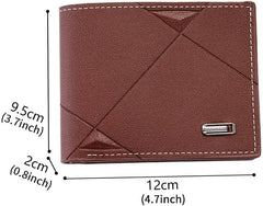 1pc Beautiful Men's Horizontal Wallet With Multi-compartment Box, Foldable PU Men's Wallet Is Trendy And Youthful For Men