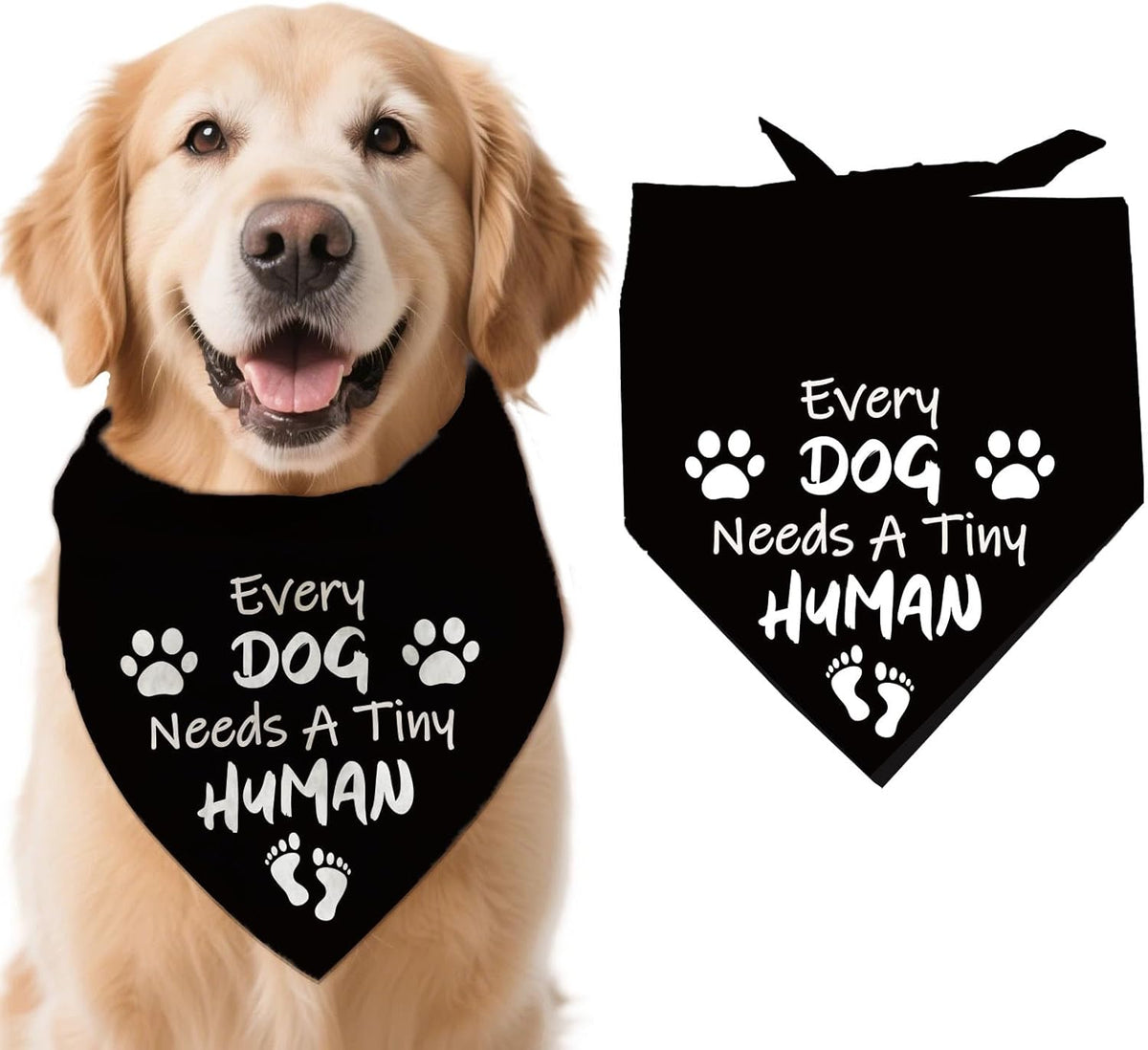 arricraft 1 Pc Birthday Theme Dog Bandana, Birthday Boy Words Triangle Adjustable Comfortable Pet Bibs Washable Cotton Scarf Kerchief for Large Dog 78x39cm(30.7x15.35 inch)