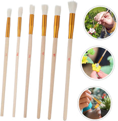 POPETPOP 6pcs Hand Pollination Brush for Vegetable and Fruit Gardening Soft Wool Flower Pollinator Tools Lightweight and Durable Pollinator Wand for Improved Crop Yields