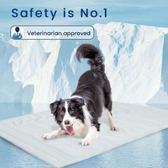 Dog Cooling Mat,2025 Upgraded Portable Cool Bed for Summer,Foldable & Washable Summer Pet Blanket Indoor Outdoor Cat，Light Grey