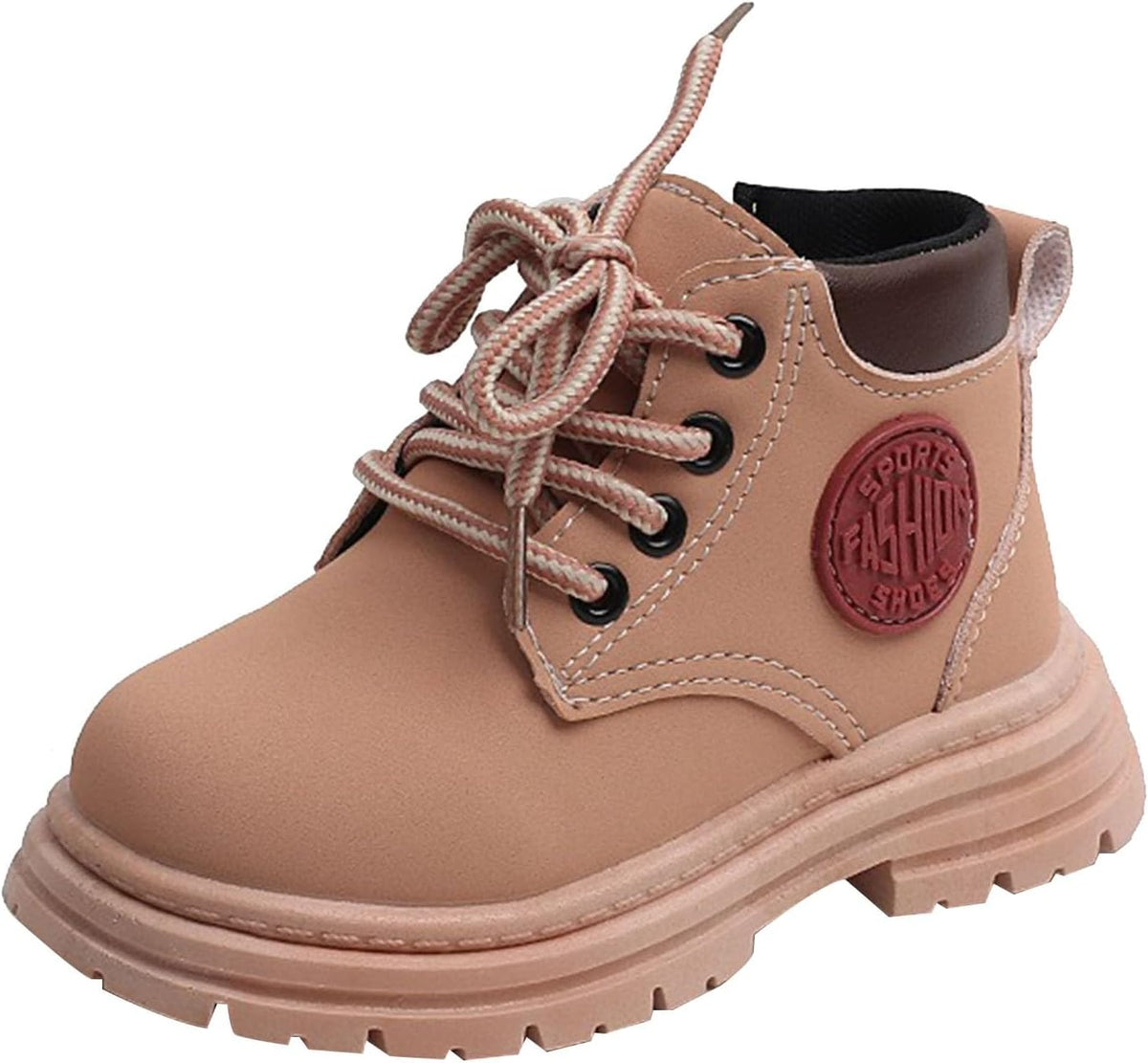 IWIHMIV Boys Boots Kids Comfortable Ankle Boots Outdoor Girls Non Slip Fall Short Boots with Side Zipper