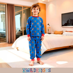 Nintendo Super Mario Boys Pajamas 2 Piece PJs Set Long Sleeve Top & Pants 100% Cotton Sleepwear for Kids & Teens