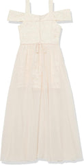 Speechless Girls' Off The Shoulder Maxi Party Dress