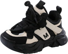 Chunky Sneakers for Girls Fashion Lace-up Comfortable Breathable Casual Walking Shoes for Outdoor Athletic Sport