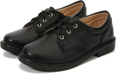 Boys Formal Dress Shoes Back to School Youth Slip-On Loafers Low Heel Non-Slip Lace-Up Shoes Wedding Sandals