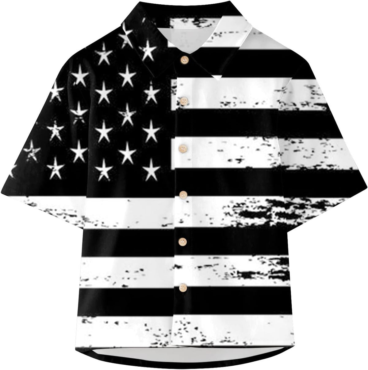 Toddler Boys Girls Short Sleeve Botton Independence Day 4th of July Prints Kids Tops T Shirt Shirts Teenage Boys