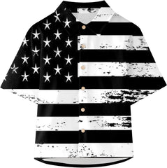 Toddler Boys Girls Short Sleeve Botton Independence Day 4th of July Prints Kids Tops T Shirt Shirts Teenage Boys