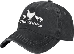 Chicken Mom Hat, Chicken Cow Farms Gifts, Cow Mom/Dad Baseball Hat Adjustable Embroidered Farmer Baseball Cap