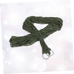 Happyyami Outdoor Hammocks for Outside 2pcs Nylon Hammock Swing Bed Mesh for Relaxation