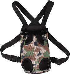 Mallofusa Dog Cat Leg Out Front Carrier Pet Backpack for Travel Outdoor Activities Free Your Hands Camouflage Pattern Large