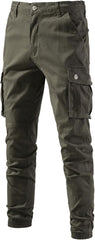 JEShifangjiusu Men'S Stretch Cotton Chino Pants Fashion Casual Military Cargo Long Pants Baggy Camo Work Trousers Sweatpants