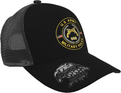 Army MOS 95B Military Police Trucker Hat - Snapback Hat, Breathable Mesh Baseball Cap