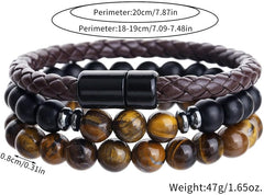 Gold Bracelet Stack for Women Beaded Stackable Bracelets Set Layered Jewelry Gift