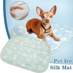 Cooling Mat for Dogs & Cats,Summer Pet Cooling Pads,Portable & Washable Pet Cooling Pad Blanket for Indoor, Outdoor, Crate, Cat Bed Keep Cooling