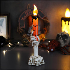 Halloween Candle Lamp, Candle Stand Lamp, Halloween Decoration Props, Skull Hand Lamp, Halloween Ghost Hand Lamp, Creative Ornaments Lightweight(6)