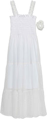 Speechless Girls' Sleeveless Smocked Maxi Sundress