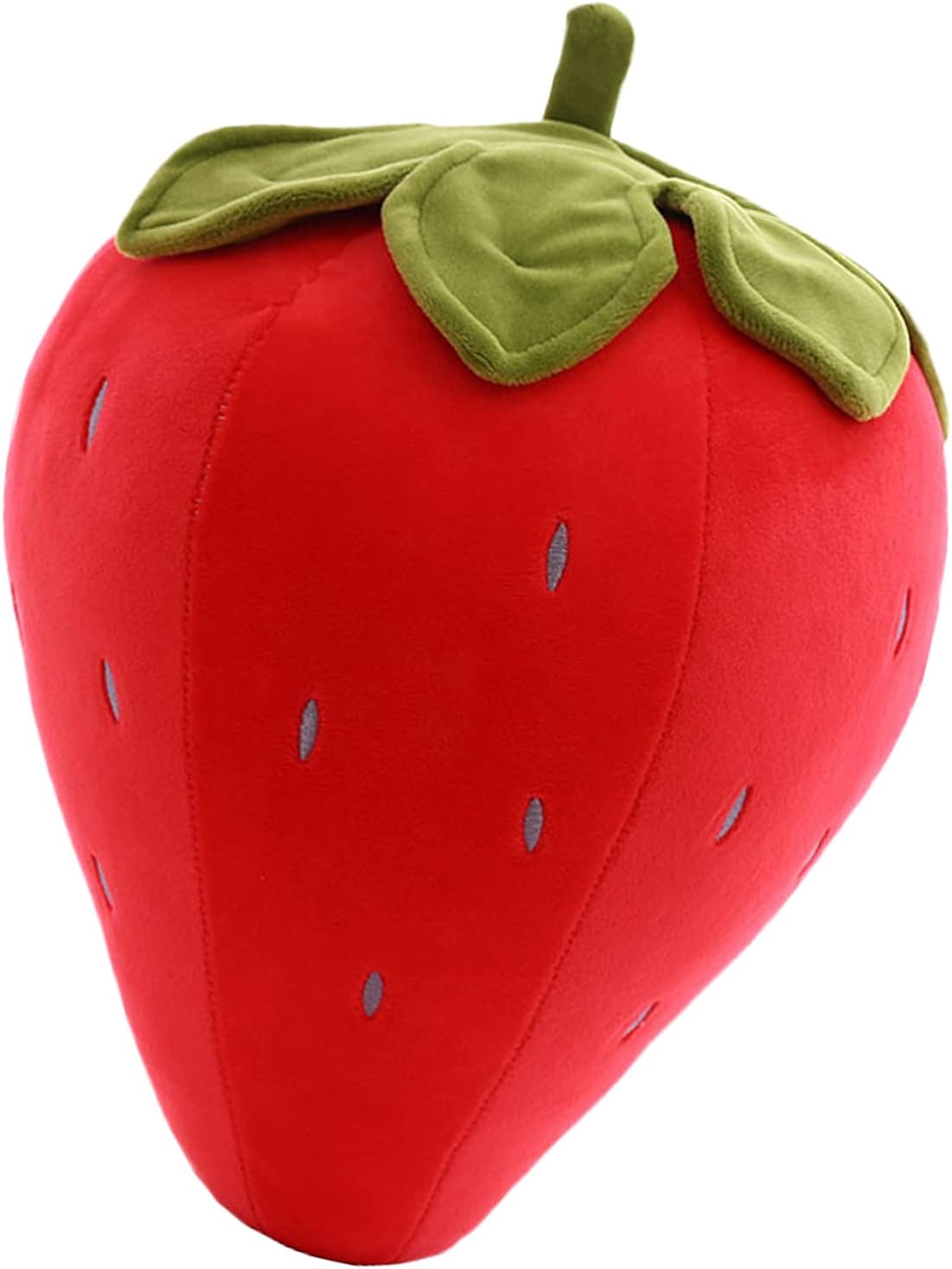 zhidiloveyou Strawberry Plush Red Cute Stuffed Strawberry Toy Fruit Pillow for Kids, 9 inch