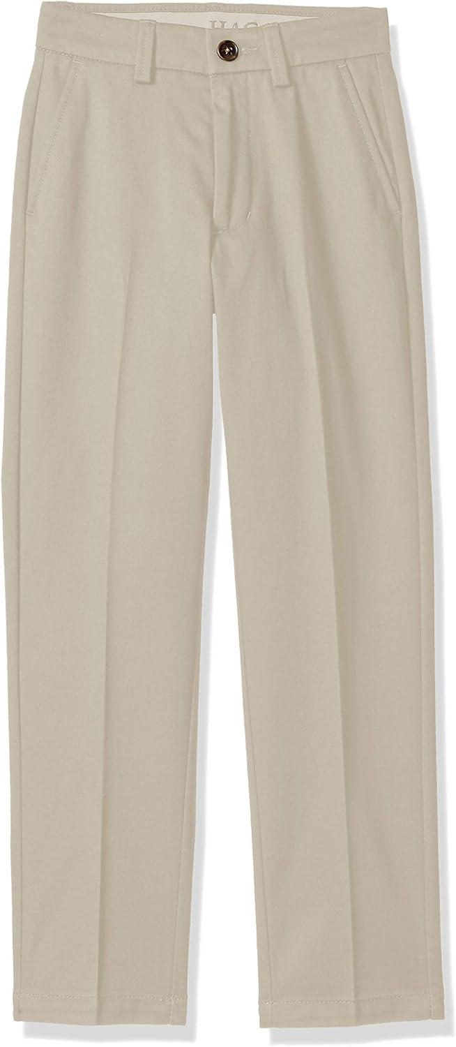 Haggar Big Boy's Youth Slim 8-20 Premium No Iron Khaki Pant