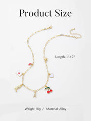 1 PCS Boho Initial Necklace for Women, Gold Letter Pendant Necklaces, Trendy Elegant Women's Jewelry