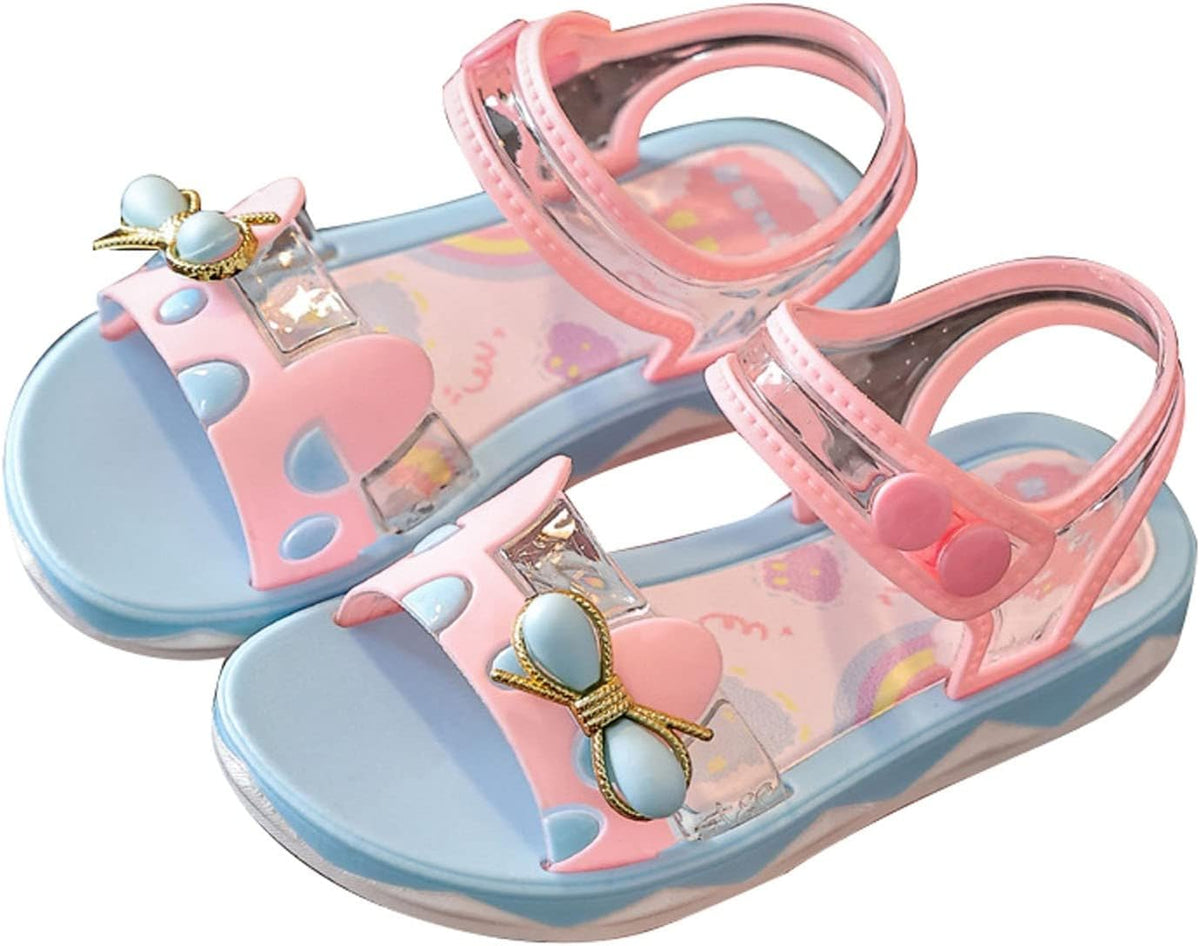 Girls Sandals Summer Princess Beach Shoes Fashion Leather Shoes For Young Children And Girls Casual Sandal Kids